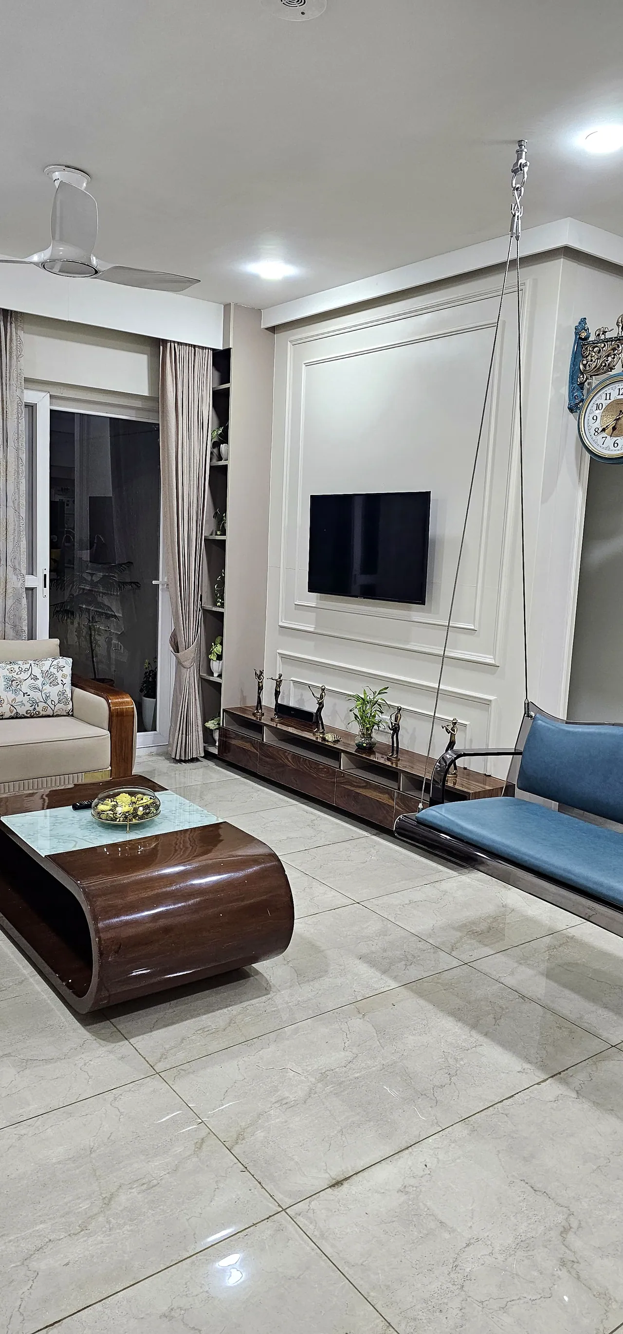 Living area in the Falcon Society 3BHK, Sector 66, Mohali